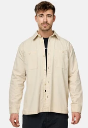 Indicode Langarmhemd INPilou Khaki/Beige/Braun