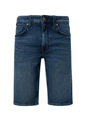 s.Oliver Shorts Stoffhose Bermuda Jeans Mauro Regular Fit Mid Rise Straight Leg Blau/Hellblau/Dunkelblau/Weiß/Creme