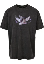 MT Upscale T-Shirt Vive la Liberte  Schwarz/Dunkelgrau/Lila/Hellgrau