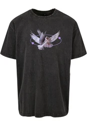 MT Upscale T-Shirt Vive la Liberte  Schwarz/Dunkelgrau/Lila/Hellgrau