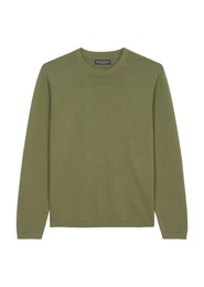 Rundhalspullover in cleaner Basic-Form
