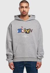 Upscale by Mister Tee BRKLYN Hoodie Grau/Dunkelgrau/Silber