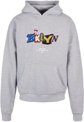 Upscale by Mister Tee BRKLYN Hoodie Grau/Dunkelgrau/Silber
