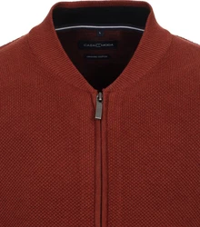 CASAMODA Strickjacke Orange/Braun/Rot/Dunkelrot