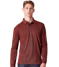 Langarm-Poloshirt Polo-Shirt Langarm gestreift