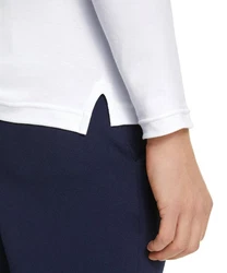 FALKE Poloshirt Weiß/Creme/Dunkelblau/Hellblau