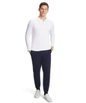 FALKE Poloshirt Weiß/Creme/Dunkelblau/Hellblau