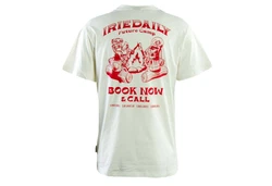 iriedaily T-Shirt Future Camp Tee Khaki/Rot/Hellgrün/Dunkelgrau/Weiß