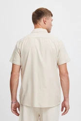 !Solid Kurzarmhemd SDPete Khaki/Braun/Beige