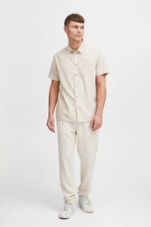 !Solid Kurzarmhemd SDPete Khaki/Braun/Beige