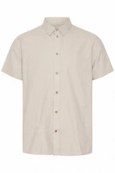 !Solid Kurzarmhemd SDPete Khaki/Braun/Beige