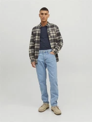 Jack & Jones T-Shirt JJEBASIC O-NECK TEE Dunkelblau