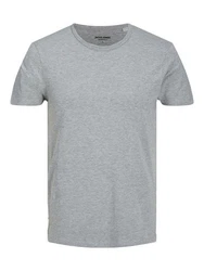Jack & Jones T-Shirt JJEBASIC O-NECK TEE Grau/Hellgrau/Dunkelgrau