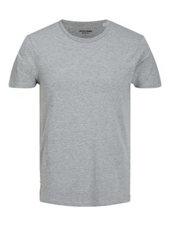 Jack & Jones T-Shirt JJEBASIC O-NECK TEE Grau/Hellgrau/Dunkelgrau