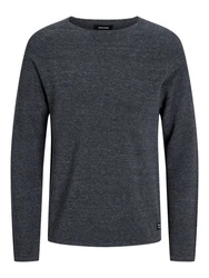 Jack & Jones Strickpullover Hill (1-tlg) dunkelgrau