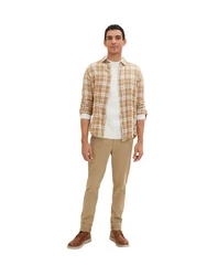 TOM TAILOR 5-Pocket Jeans Chino Slim Anzughose Khaki/Beige