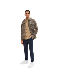 TOM TAILOR 5-Pocket Jeans Chino Slim Anzughose Dunkelblau/Blau/Hellblau/Beige
