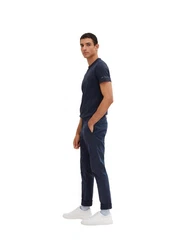 TOM TAILOR 5-Pocket Jeans Chino Slim Anzughose Dunkelblau/Blau/Hellblau/Beige