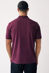 Next Bandeau-Bikini-Top Piqu-Poloshirt Dunkelrot/Bordeaux/Dunkelblau/Lila