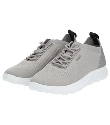 Geox Sneaker Lederimitat/Textil Grau/Hellgrau/Beige/Braun