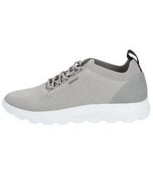 Geox Sneaker Lederimitat/Textil Grau/Hellgrau/Beige/Braun