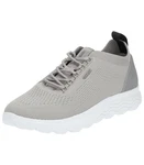 Geox Sneaker Lederimitat/Textil Grau/Hellgrau/Beige/Braun