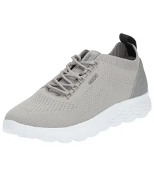 Geox Sneaker Lederimitat/Textil Grau/Hellgrau/Beige/Braun