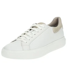 Geox Sneaker Lederimitat/Mesh Weiß/Beige/Creme