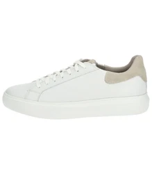 Geox Sneaker Lederimitat/Mesh Weiß/Beige/Creme