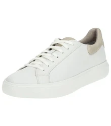 Geox Sneaker Lederimitat/Mesh Weiß/Beige/Creme