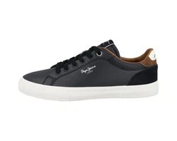 Pepe Jeans Sneaker Kenton Court Herren Dunkelblau/Schwarz/Beige/Blau