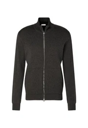 Strickjacke Langarm Stehkragen Uni
