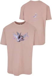 MT Upscale T-Shirt Vive la Liberte  Lila/Rosa
