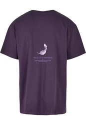 MT Upscale T-Shirt Vive la Liberte  Lila/Fliederfarben/Dunkelblau