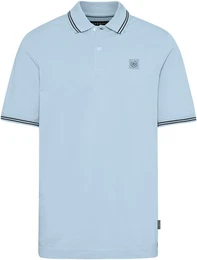 Poloshirt mit sportiven Kontraststreifen