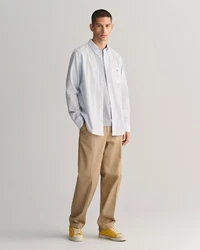 Gant Langarmhemd REG POPLIN STRIPE SHIRT pastellblau/weinrot/silber/weiß (3000130)