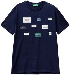T-Shirt mit Markenlabel