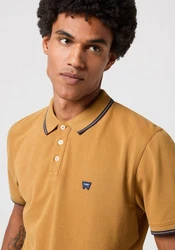 Wrangler Poloshirt mit Logostickerei POLO SHIRT Gelb/Braun/Khaki