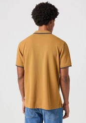 Wrangler Poloshirt mit Logostickerei POLO SHIRT Gelb/Braun/Khaki
