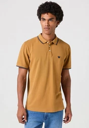 Wrangler Poloshirt mit Logostickerei POLO SHIRT Gelb/Braun/Khaki