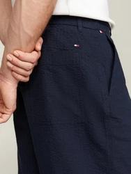 Tommy Hilfiger Shorts BERMUDA SEERSUCKER blau
