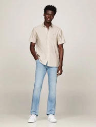 Tommy Hilfiger Kurzarmhemd W-CO/LI CLASSIC STP RF SHIRT fein gestreift
