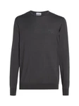 Calvin Klein Rundhalspullover COTTON SILK CN SWEATER Dunkelgrau/Grau