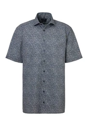 Kurzarmhemd Luxor modern fit mit Allover-Print, bgelfrei, atmungsaktiv