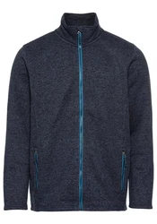 Killtec Strickfleecejacke mit Stehkragen Dunkelblau/Grau/Hellblau