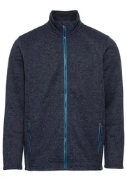 Strickfleecejacke mit Stehkragen