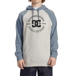 DC Shoes Hoodie DC Star Pilot Raglan Hellblau/Grau/Blau/Hellgrau/Creme