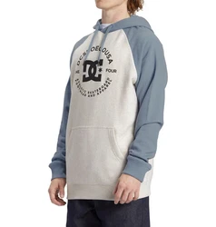 DC Shoes Hoodie DC Star Pilot Raglan Hellblau/Grau/Blau/Hellgrau/Creme
