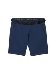TOM TAILOR Denim Shorts Chinoshorts mit Gürtel 