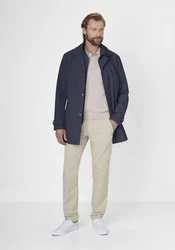 S4 Jackets Langmantel SANTIAGO Herrenmantel Dunkelblau/Blau